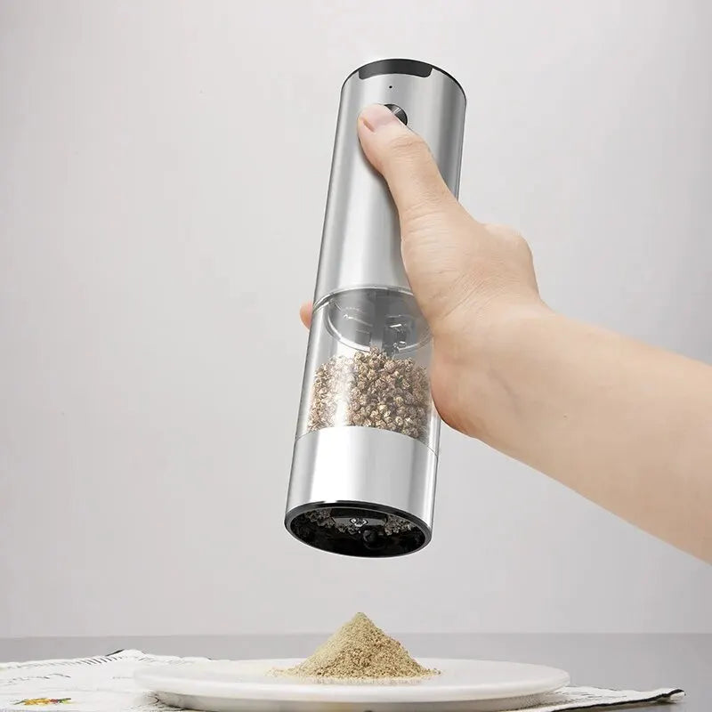 Electric Automatic Salt & Pepper Grinder – LED Light & Adjustable Coarseness | Kitchen Essential